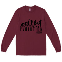 Burgundy soccer evolution Long Sleeve Tee - linhVisuals