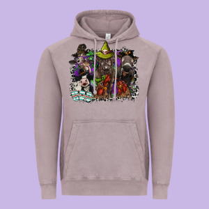 Animal Halloween Vintage Hoodie Designed By Sublimationcraftshop