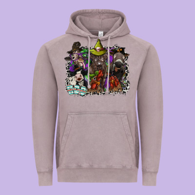 Animal Halloween Vintage Hoodie Designed By Sublimationcraftshop