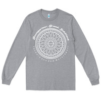 Heather Grey BBS Wheel Long Sleeve Tee - linhVisuals