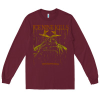 Burgundy Ice Nine Kills Long Sleeve Tee - linhVisuals