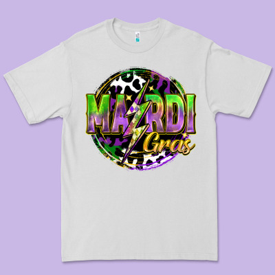 Mardi Gras Lightning Premium Tee Designed By Fadigitalartstudio