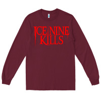 Burgundy red ice nine kills Long Sleeve Tee - linhVisuals