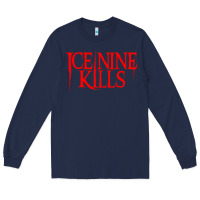 Navy red ice nine kills Long Sleeve Tee - linhVisuals
