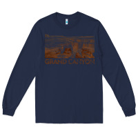 Navy grand canyon Long Sleeve Tee - linhVisuals