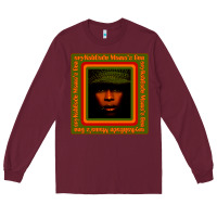 Burgundy erykah badu Mama's Gun Long Sleeve Tee - linhVisuals