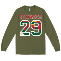 Army Green flower 29 wild goalie fleury minnesota pro ice hockey design Long Sleeve Tee - linhVisuals