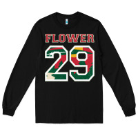 Black flower 29 wild goalie fleury minnesota pro ice hockey design Long Sleeve Tee - linhVisuals
