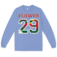 Colony Blue flower 29 wild goalie fleury minnesota pro ice hockey design Long Sleeve Tee - linhVisuals