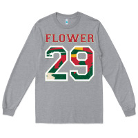 Heather Grey flower 29 wild goalie fleury minnesota pro ice hockey design Long Sleeve Tee - linhVisuals