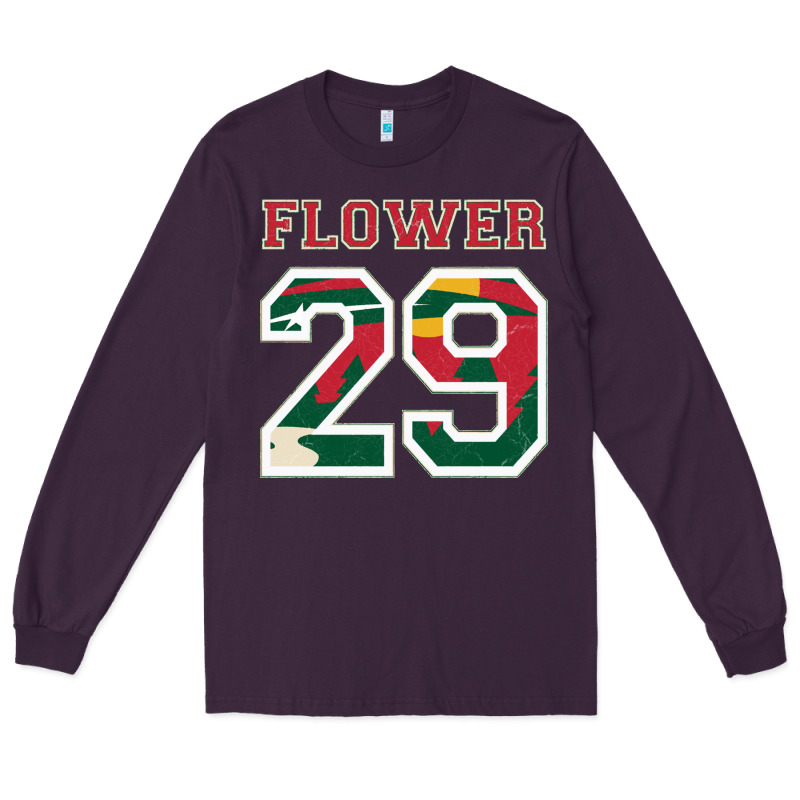 Flower 29 Wild Goalie Fleury Minnesota Pro Ice Hockey Design Long Sleeve Tee by linhVisuals | Teevron