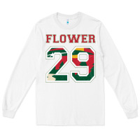 White flower 29 wild goalie fleury minnesota pro ice hockey design Long Sleeve Tee - linhVisuals
