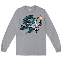 Heather Grey the barracuda san jose Long Sleeve Tee - linhVisuals