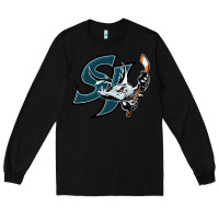 Black the barracuda san jose Long Sleeve Tee - linhVisuals