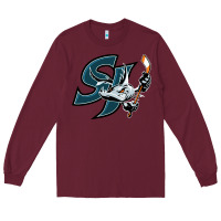 Burgundy the barracuda san jose Long Sleeve Tee - linhVisuals