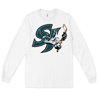 White the barracuda san jose Long Sleeve Tee - linhVisuals