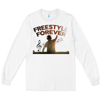 White freestyle dj 80s electronic dance music great concert Long Sleeve Tee - linhVisuals