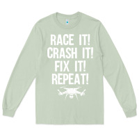 Matcha funny drone racing design men women drone pilot rc racers Long Sleeve Tee - linhVisuals