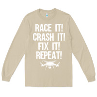 Mushroom funny drone racing design men women drone pilot rc racers Long Sleeve Tee - linhVisuals