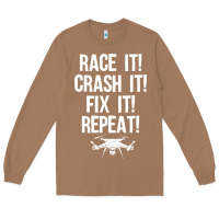 Toasted Coconut funny drone racing design men women drone pilot rc racers Long Sleeve Tee - linhVisuals