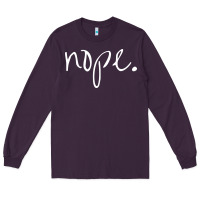 Plum funny nope Long Sleeve Tee - linhVisuals