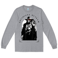 Heather Grey hunt showdown louisiana outlaw Long Sleeve Tee - linhVisuals