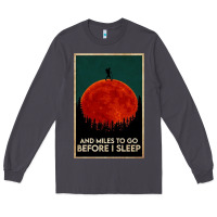 Smoke hiking and miles to go before i sleep Long Sleeve Tee - linhVisuals