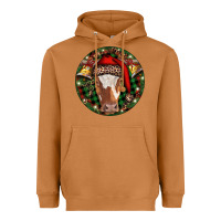 Longhorn Cow Christmas Heavyweight Hoodie | Teevron