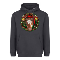 Smoke Longhorn Cow Christmas Heavyweight Hoodie - RanaPortraitStore
