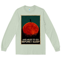 Matcha hiking and miles to go before i sleep Long Sleeve Tee - linhVisuals