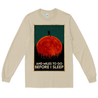 Mushroom hiking and miles to go before i sleep Long Sleeve Tee - linhVisuals