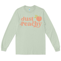 Matcha just peachy retro 70s georgia peaches summer fruit Long Sleeve Tee - linhVisuals