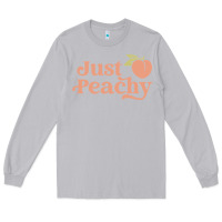 Moon Dust just peachy retro 70s georgia peaches summer fruit Long Sleeve Tee - linhVisuals