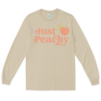 Mushroom just peachy retro 70s georgia peaches summer fruit Long Sleeve Tee - linhVisuals