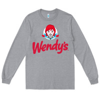 Heather Grey wendys restaurant Long Sleeve Tee - linhVisuals