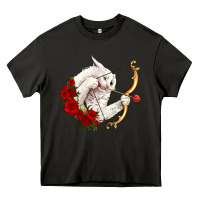Asphalt cupid cat Heavy Core Tee - OliviaCreatesArt