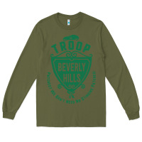 Army Green troop beverly hills single color Long Sleeve Tee - linhVisuals