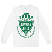White troop beverly hills single color Long Sleeve Tee - linhVisuals