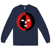 Navy eleggua 2 colors face Long Sleeve Tee - linhVisuals
