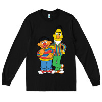 Black bert and ernie Long Sleeve Tee - linhVisuals
