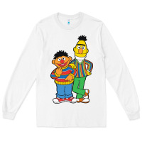 White bert and ernie Long Sleeve Tee - linhVisuals