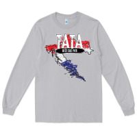 Moon Dust mens tata croatian father croatia bester papa father's day Long Sleeve Tee - linhVisuals