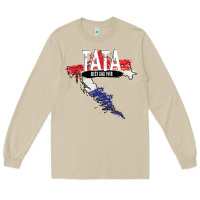 Mushroom mens tata croatian father croatia bester papa father's day Long Sleeve Tee - linhVisuals