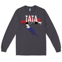Smoke mens tata croatian father croatia bester papa father's day Long Sleeve Tee - linhVisuals