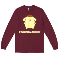 Burgundy pompompurin character front and back t shirt Long Sleeve Tee - linhVisuals