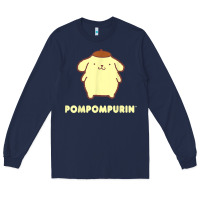 Navy pompompurin character front and back t shirt Long Sleeve Tee - linhVisuals