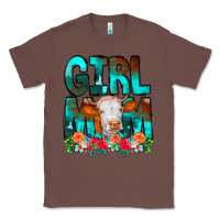 Chestnut Girl Mom Cow Flowers Classic Tee - CowCowDesign