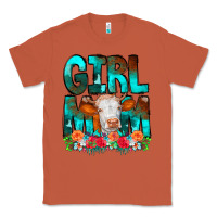 Copper Girl Mom Cow Flowers Classic Tee - CowCowDesign