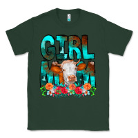 Sports Green Girl Mom Cow Flowers Classic Tee - CowCowDesign