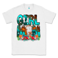 White Girl Mom Cow Flowers Classic Tee - CowCowDesign